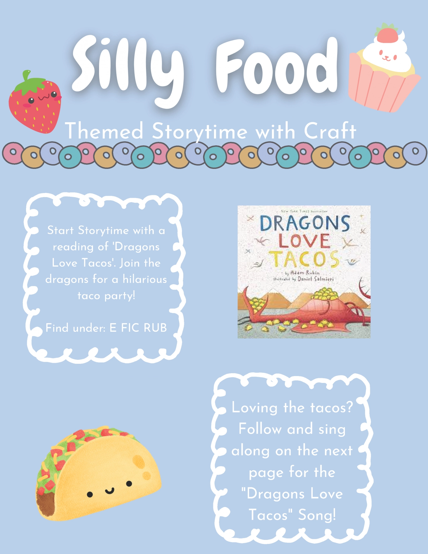 Silly Food Storytime Handout – with crafts